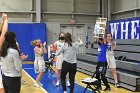 Mikayla Pucci 1000th  Wheaton College women's basketball’s Mikayla Pucci is honored after scoring her 1000th career point. - Photo By: KEITH NORDSTROM : Wheaton, basketball, Mikayla Pucci, 1000th